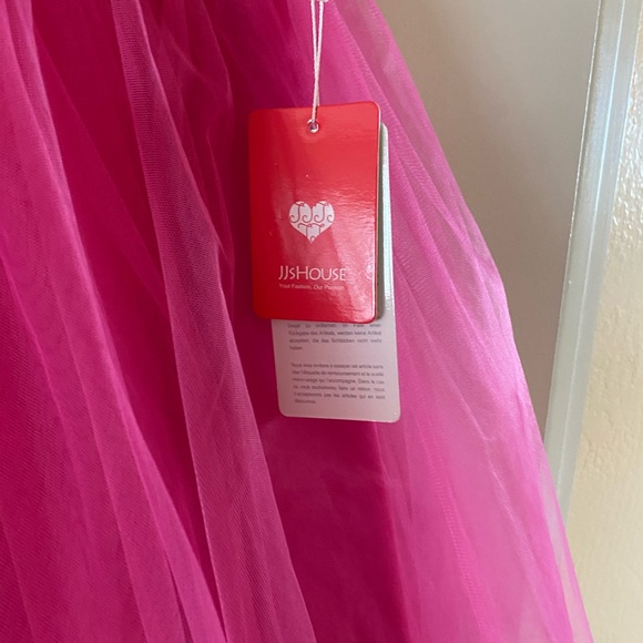NWT JJs House Pink Tulle Prom, Special Occasion, Formal Events Dress - Picture 2 of 7